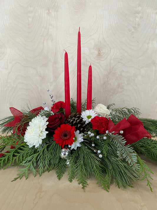 Holiday Candle Centerpiece