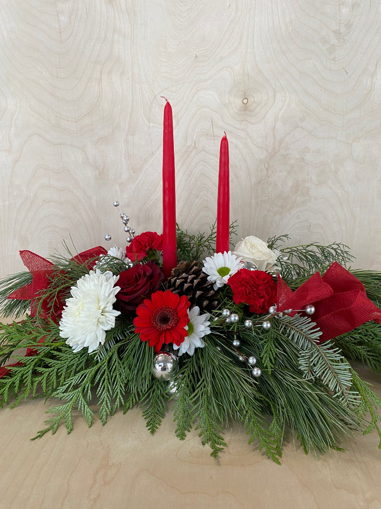 Holiday Candle Centerpiece