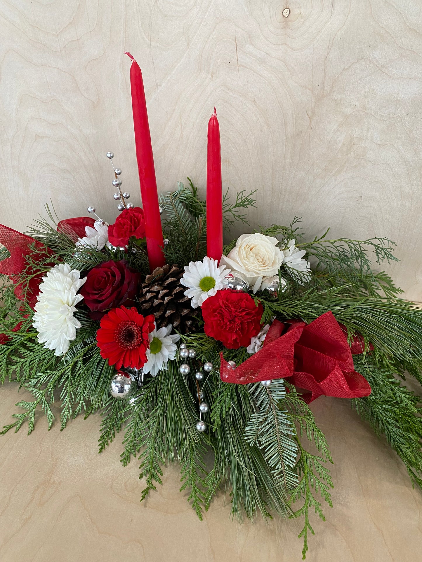 Holiday Candle Centerpiece