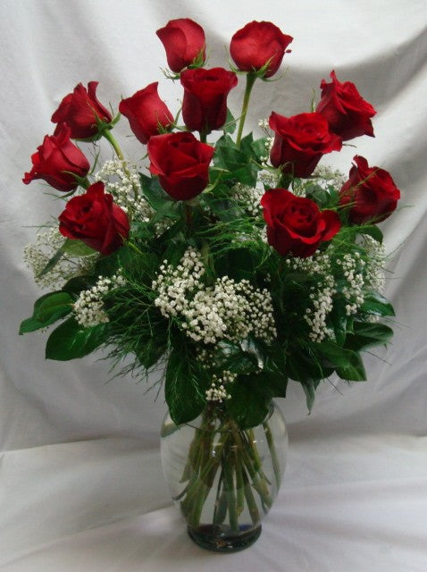 Red Roses Vased - SOLD OUT